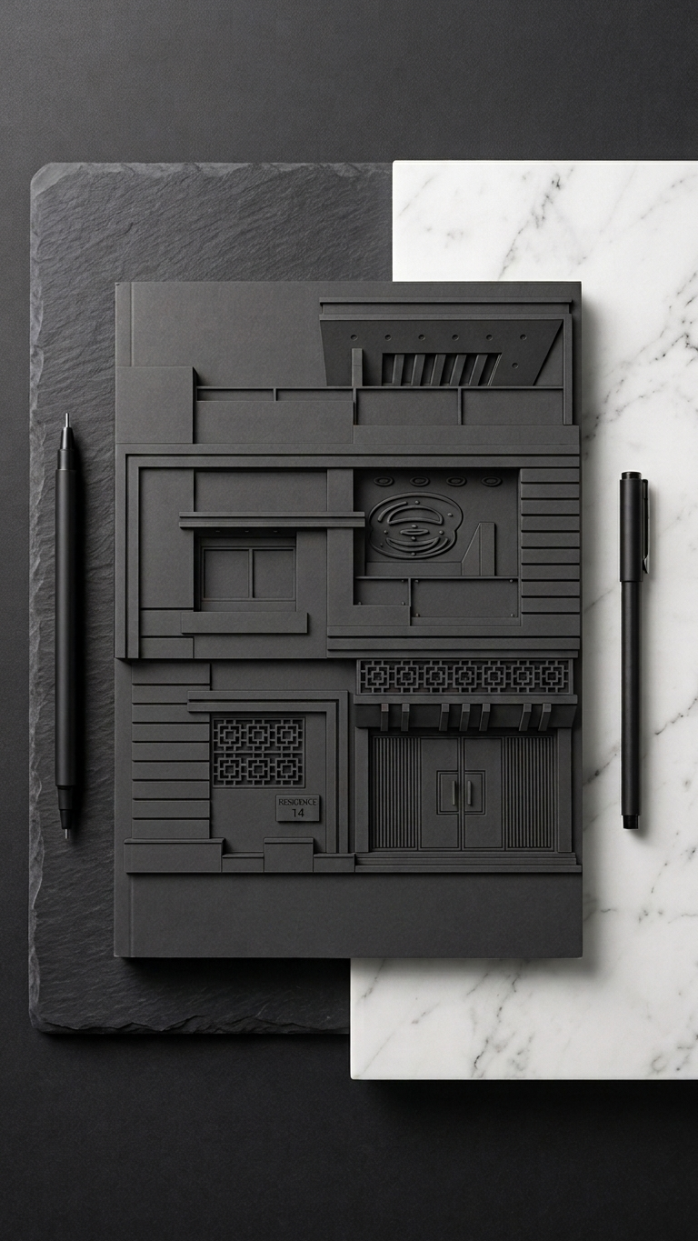 Architectural facade model from the Kashan Builders design process