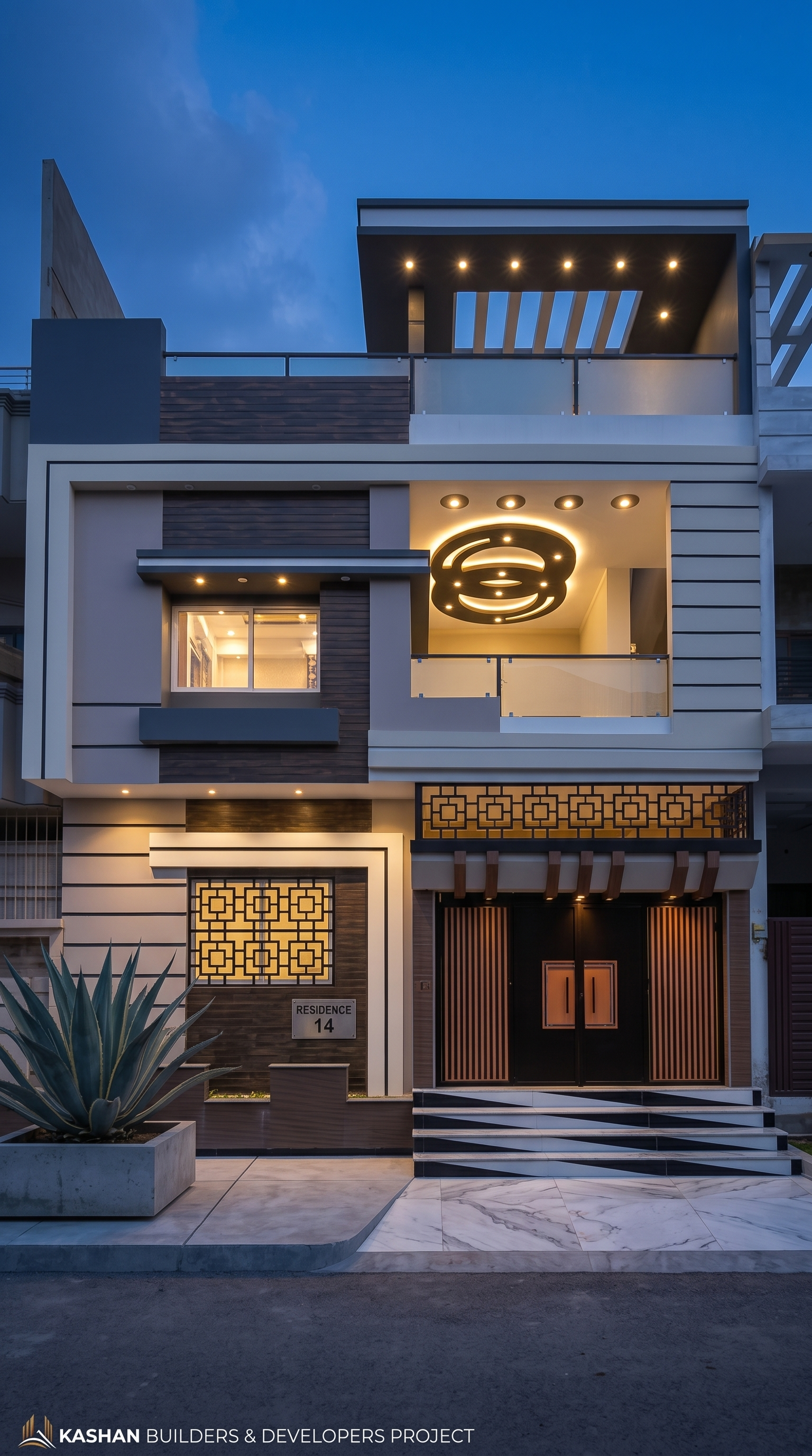 Completed Kashan Builders home in Karachi